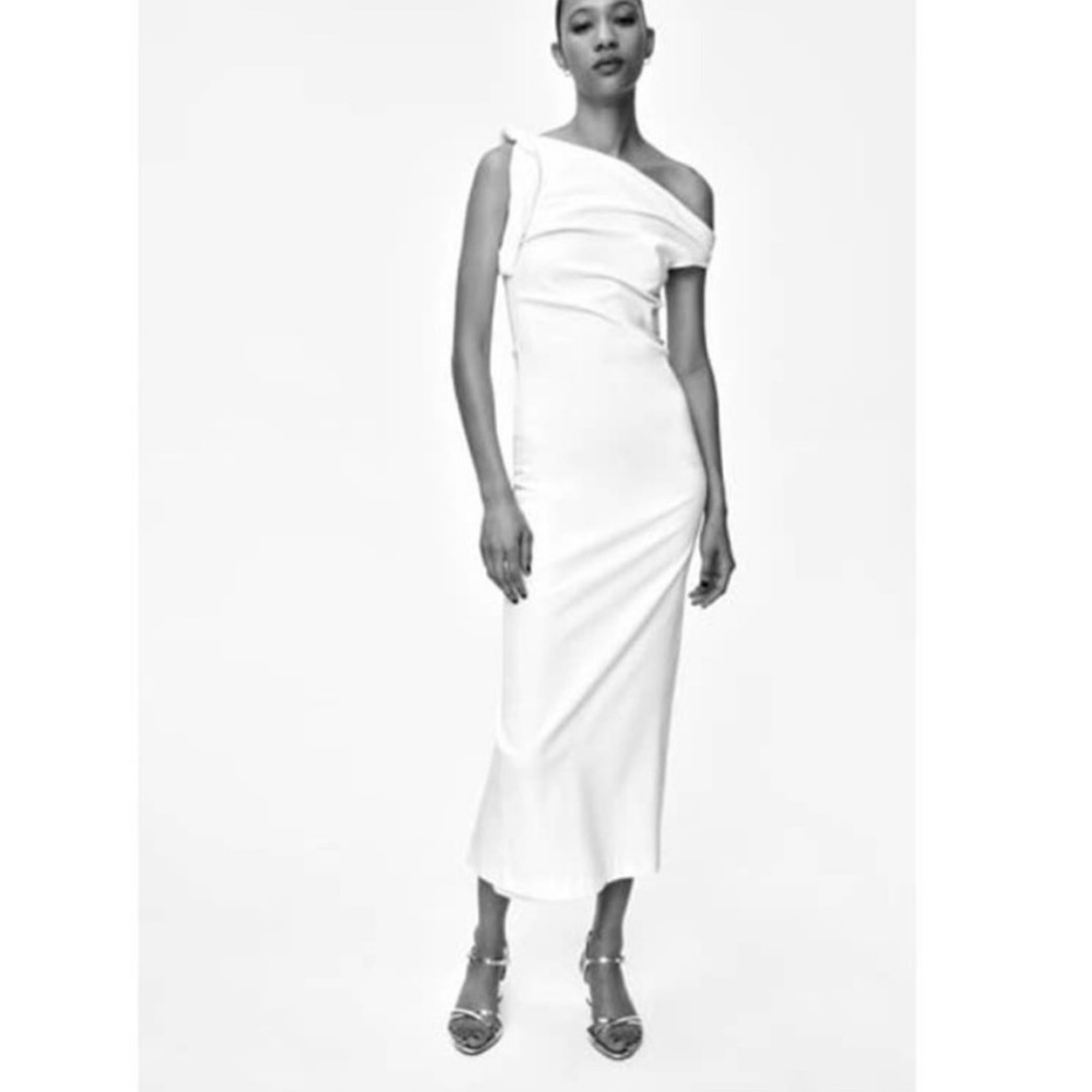 Zara Asymmetric Midi Dress